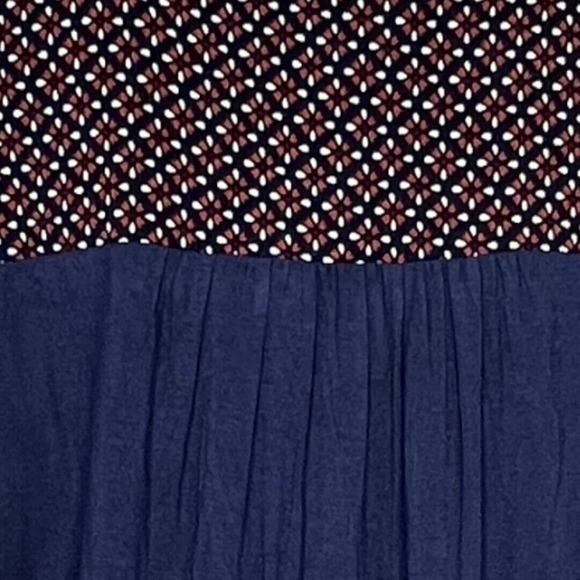 Skies are Blue Blouse Womens Small Petite Black Red Floral‎ Mix Pattern Bohemian - Picture 6 of 8